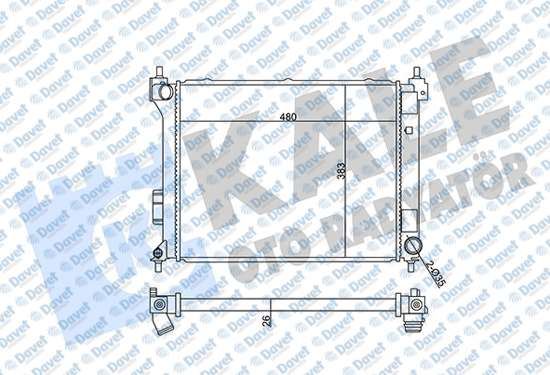 KALE 358930 Su Radyator Hyundai I20 1.4 Crdi 08-15